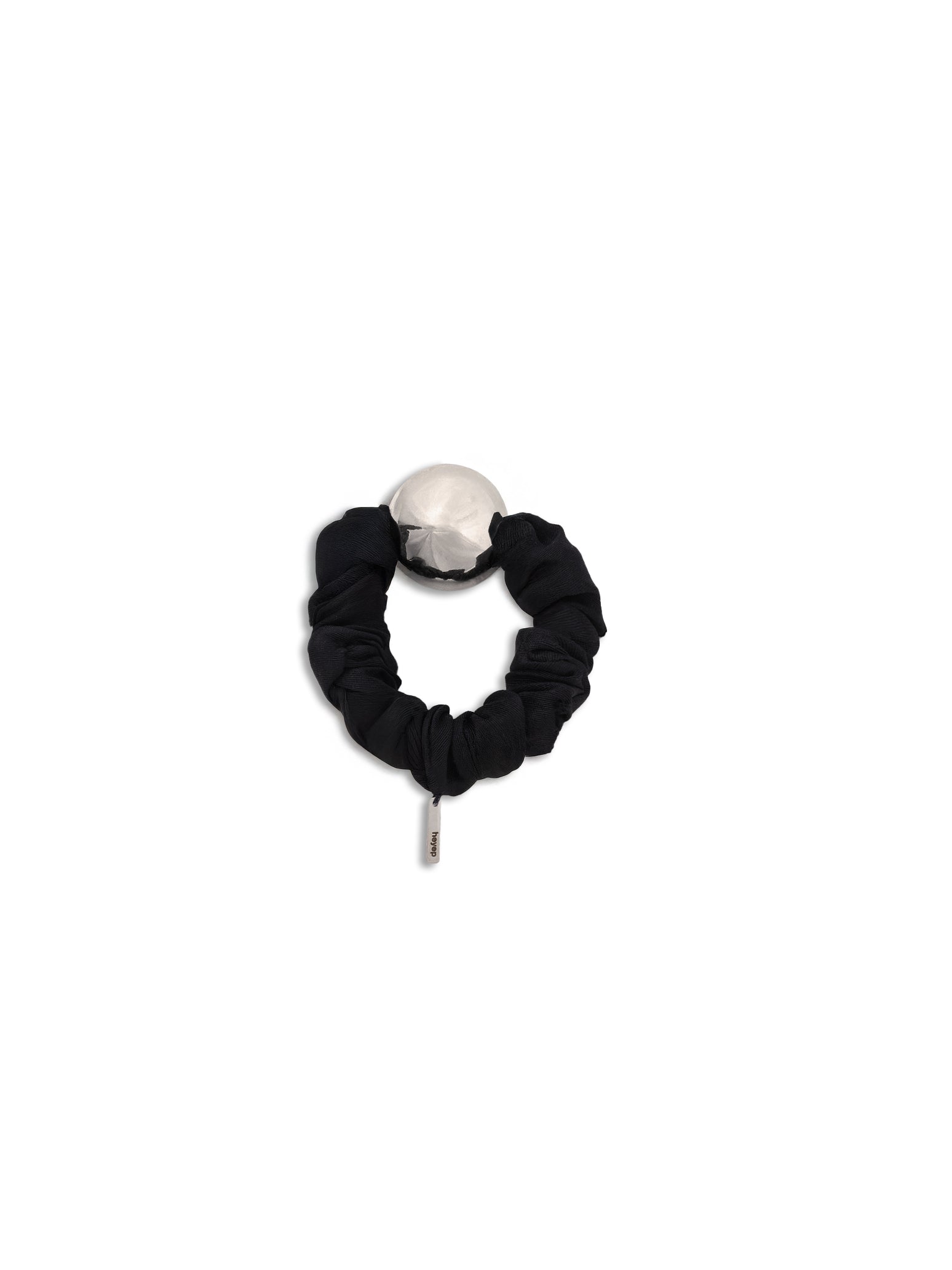 Medium Metal Ball Silk Scrunchie – heyep