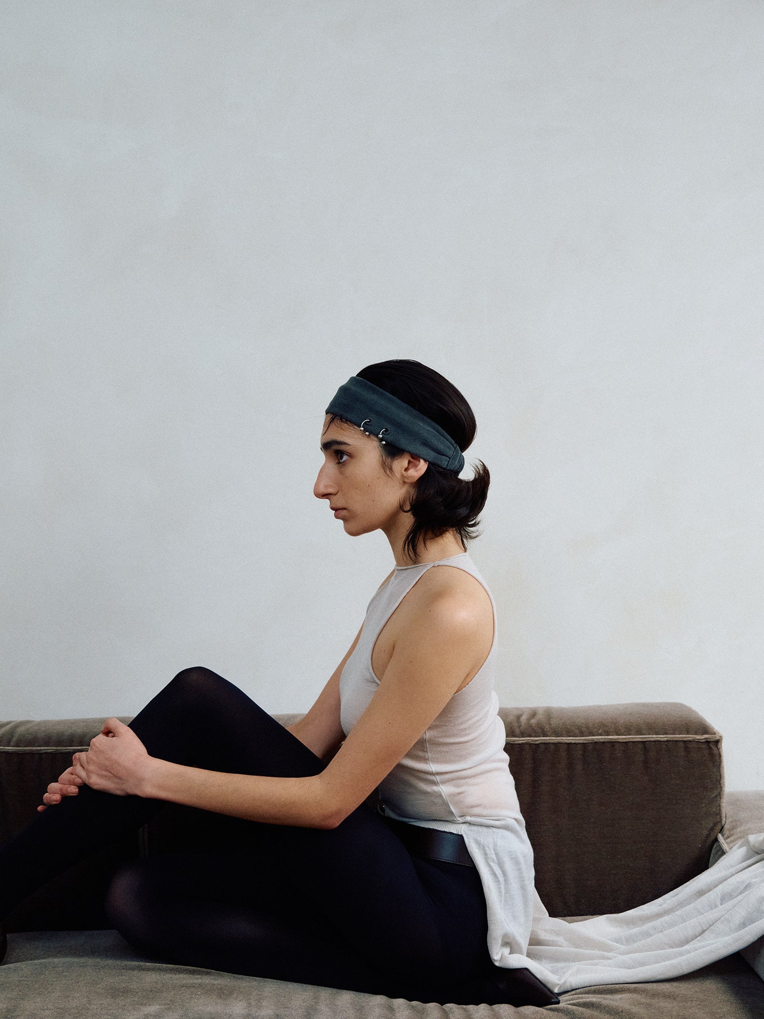Pierced Sweatshirt Headband – heyep