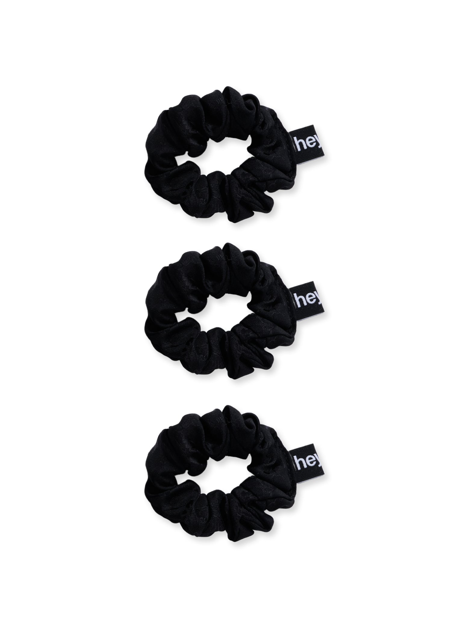 Floral Silk Jacquard Mini Scrunchies (3-piece) – heyep