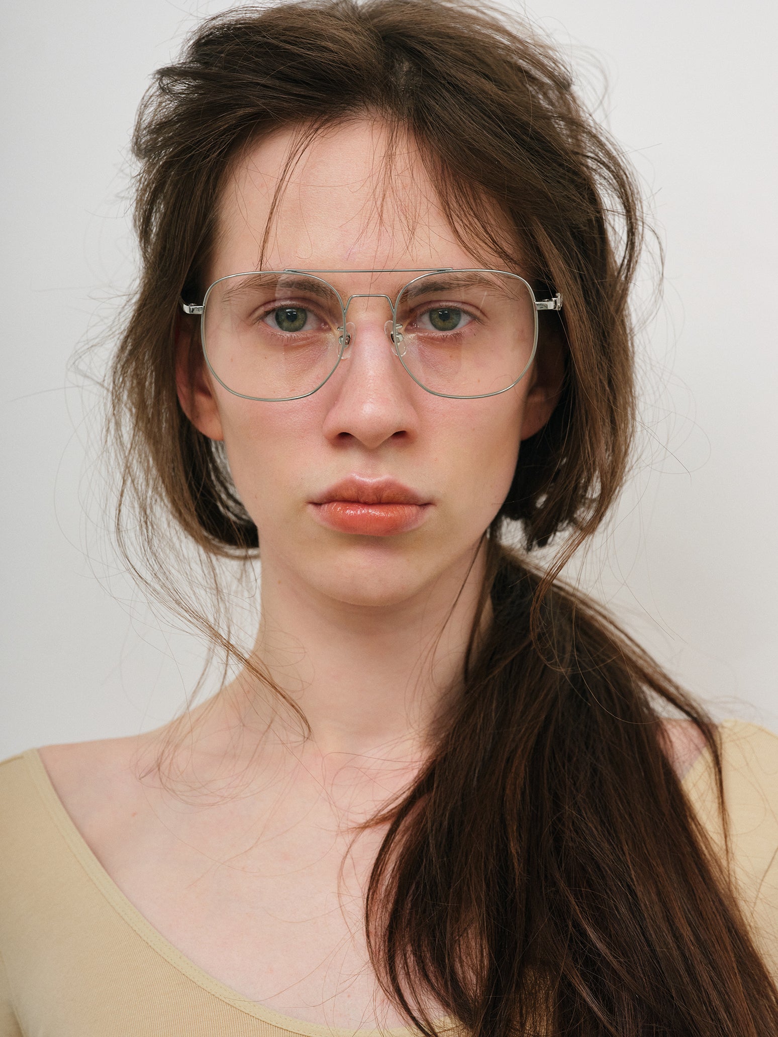 Aviator Glasses with Rhinestones & Logo – heyep