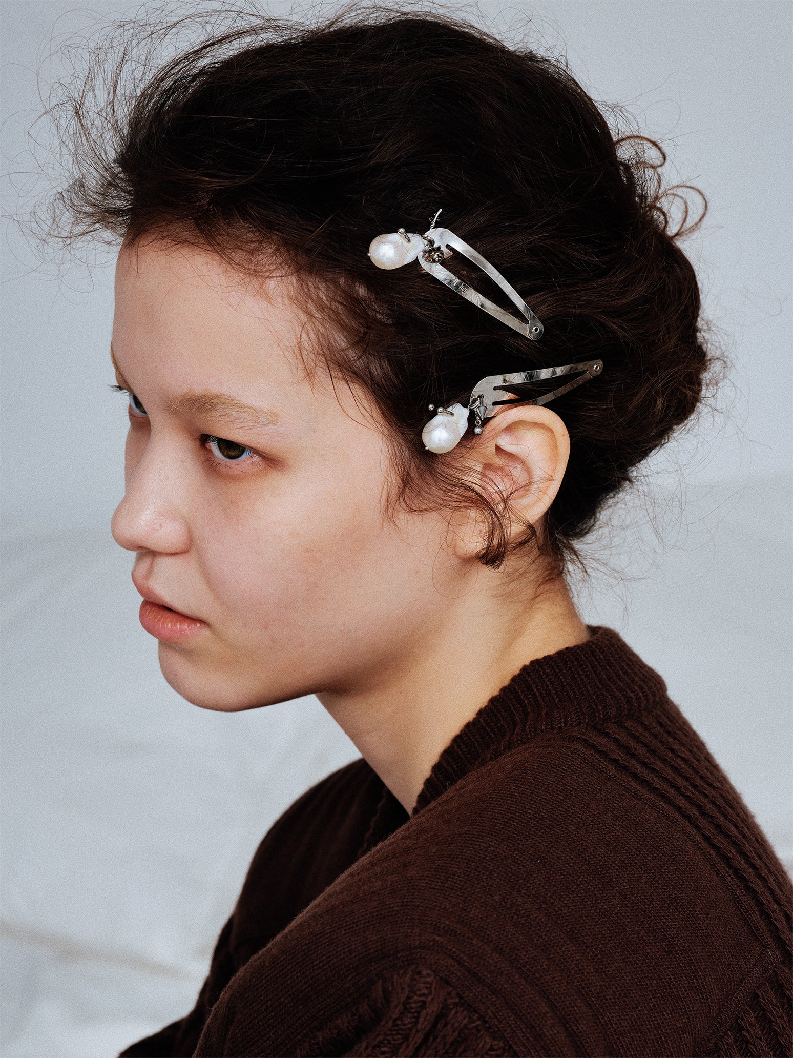 ヘアアクセサリー heyep Pearl Piercing HairClips-2PieceSet Pearl Piercing Hair Clips – 2 Piece Set – heyep