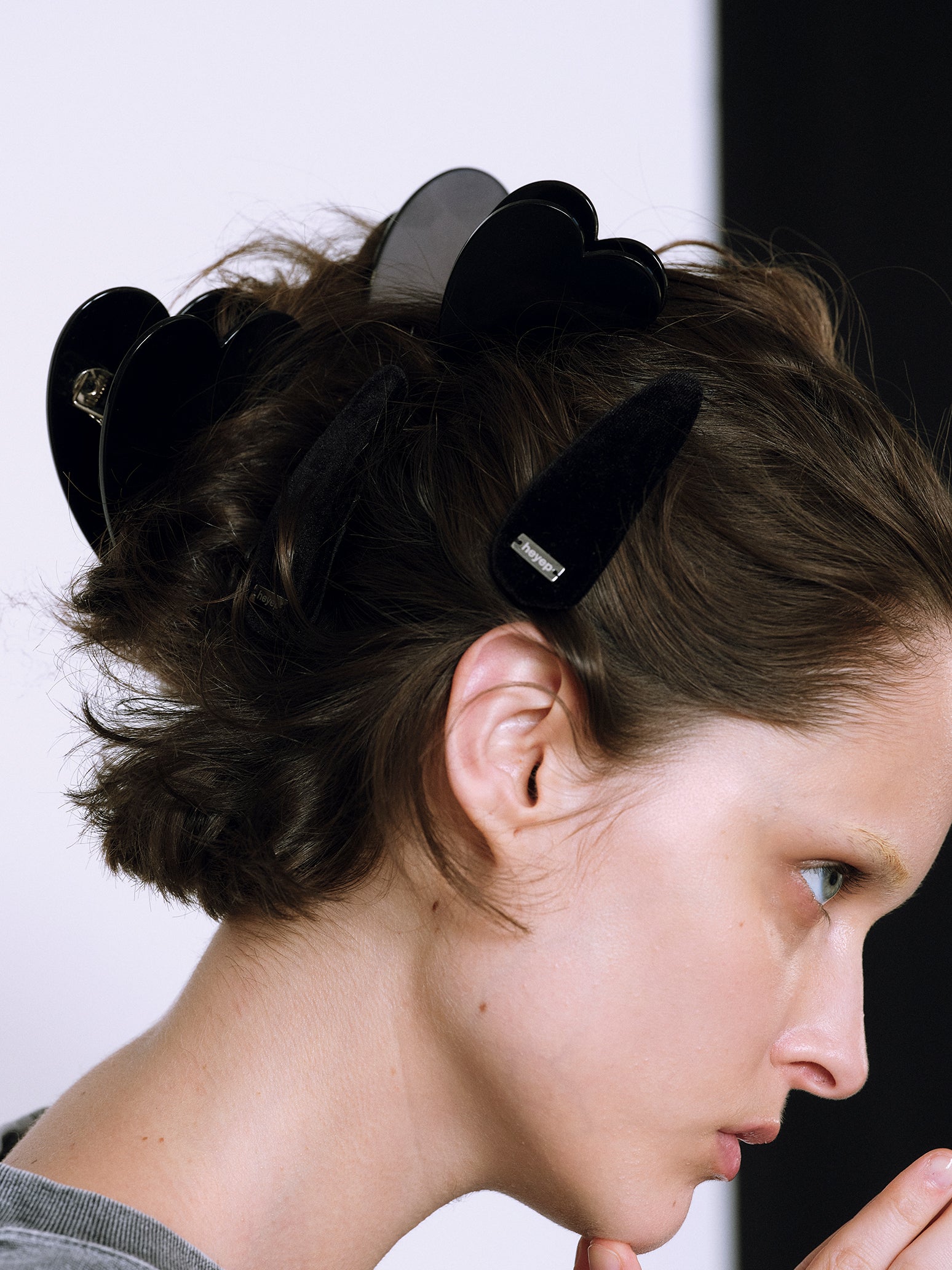 heyep ヘアクリップ Matte Large Heart Clip – heyep