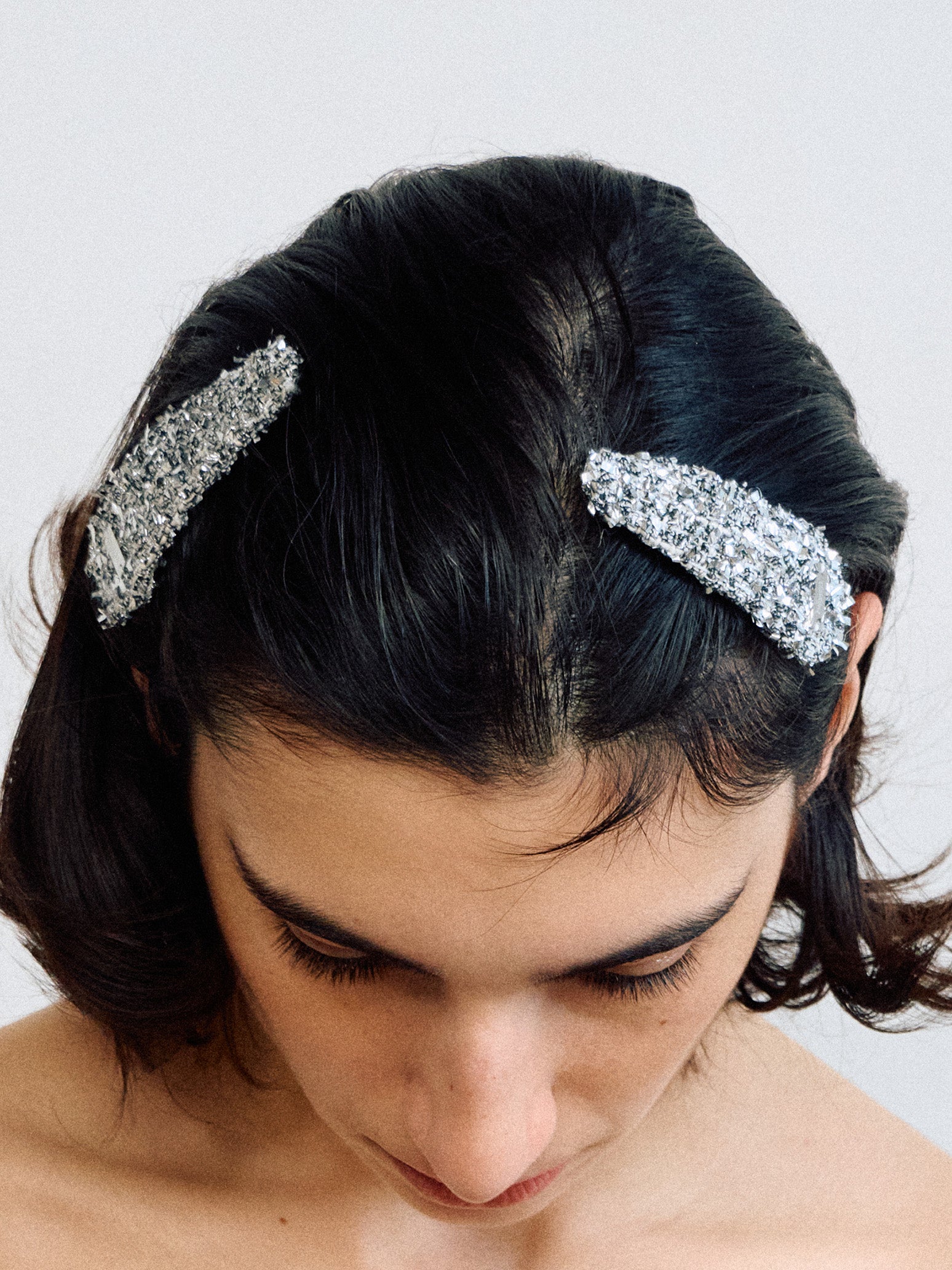 Tweed Shimmer Clips – 2 Piece Set – heyep
